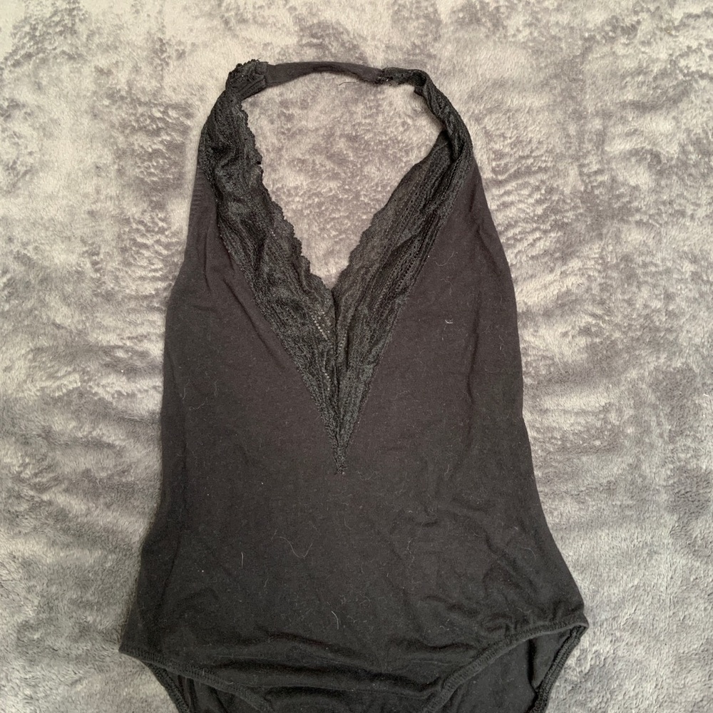 Black lace bodysuit